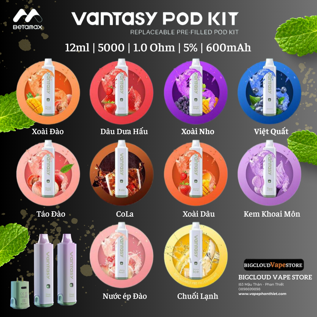 Vantasy Pod Kit (Closed Pod) 